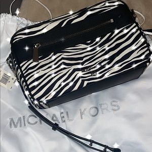 Brand new zebra print MK crossbody